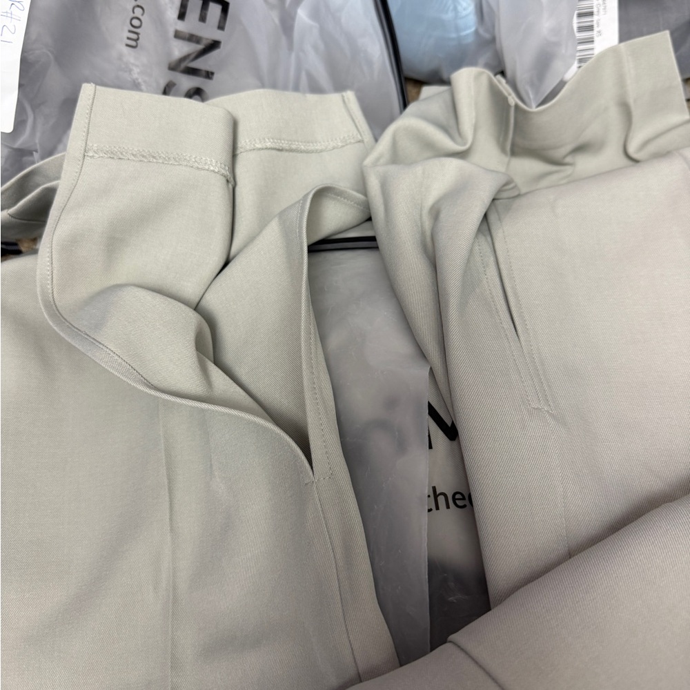 Commense Grey Button Split Sleeveless Pants Set - Picture 12 of 13